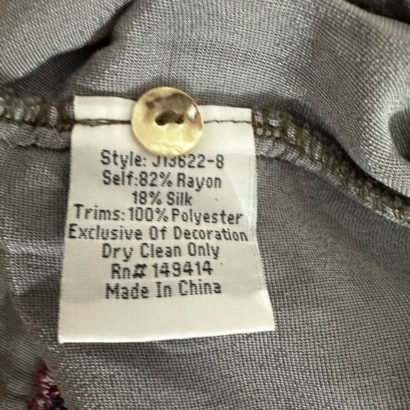 Johnny Was Bianca Embroidered Oversized Long Sleeve Velvet Shirt - Picture 4 of 9